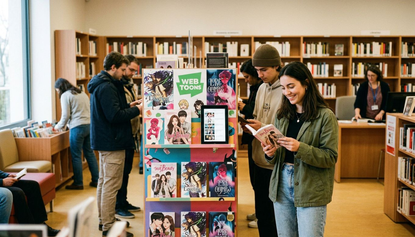 Quand une bibliothèque met en avant un webtoon, que se passe-t-il vraiment ?